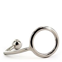 Cock Ring With 30mm Anal Ball 2.8 Inches 1
