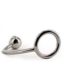 Cock Ring with 40mm Anal Ball Lock 3.94 Inches 1