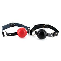 Strict Leather Silicone Ball Gag 1