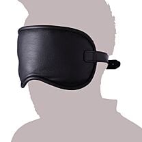 Large Padded Leather Blindfold 1