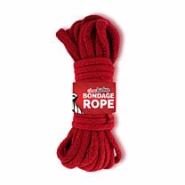 UberKinky Braided Cotton Bondage Rope Red 32ft 10m 1