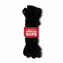 UberKinky Braided Cotton Bondage Rope Black 32ft 10m 1