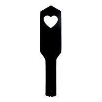 Rimba Leather Paddle with Heart Cut Out 1