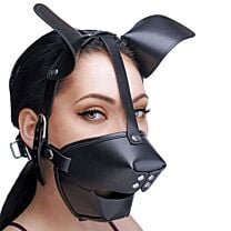 Master Series Pup Puppy Play Hood and Breathable Ball Gag 1