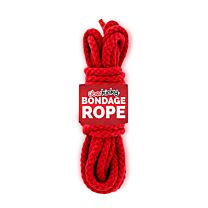 UberKinky Braided Cotton Bondage Rope Red 16ft 5m 1