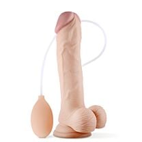 UberKinky Soft Ejaculation Cock With Balls 7 Inches 1
