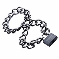 Tom of Finland Locking Chain Cuffs 1