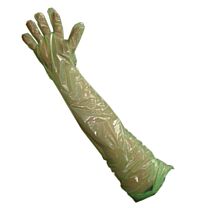 Krutex Arm Length Soft Green Examination Gloves - Pack of 100  1