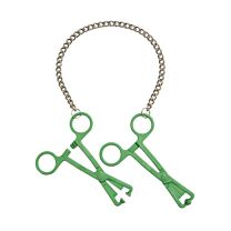 Mister B Green Tube Clamps on Chain  1