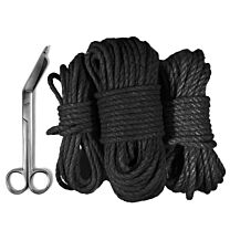 Uberkinky Black Bondage Rope Bundle (5m, 10m & 20m) 1