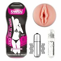 Sex In A Can Vagina Lotus Tunnel Vibrating Pocket Pussy 0