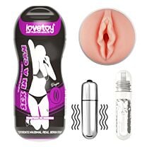 Sex In A Can Vagina Stamina Tunnel  Vibrating Pocket Pussy 0