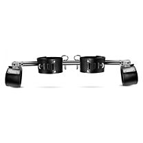 Strict Leather Adjustable Swivelling Spreader Bar with Leather Cuffs 0