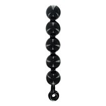 Master Series Black Baller Anal Beads 15 Inches 1
