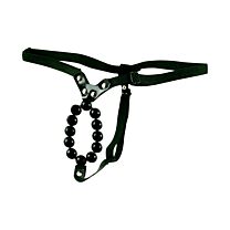 Lovers Thong With Stroker Beads 1
