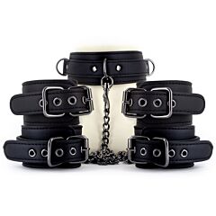 EasyToys Fetish Set with Collar, Ankle and Wrist Restraints 1